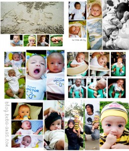 baby photobook layout