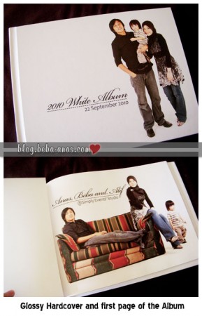 photobook front cover and 1st page