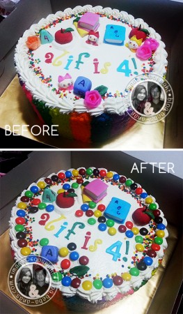 alif is 4 birthday cake