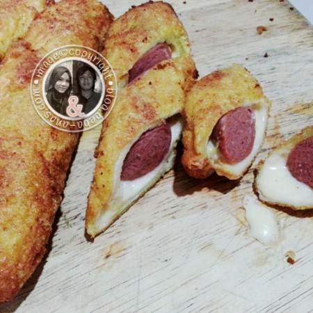 Roti Hotdog + Cheese - Resipi Sarapan Pagi
