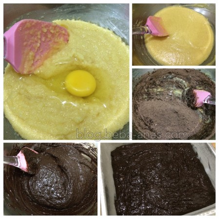 resepi coklat brownies senang - cara-cara