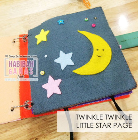 busy book for baby - twinkle star page