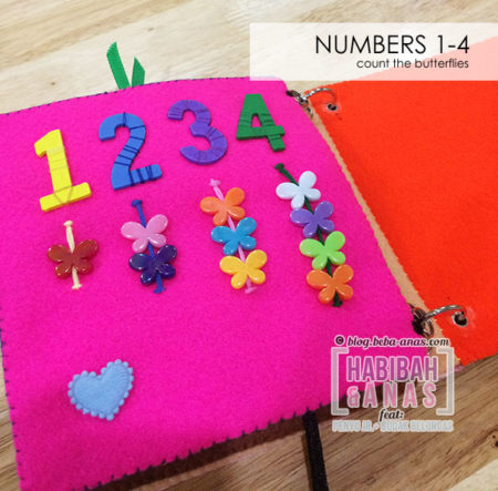 busy book for baby - number page