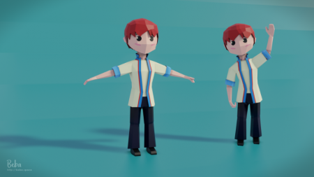 3d modelling - low poly character