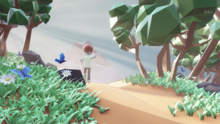 a low poly scene